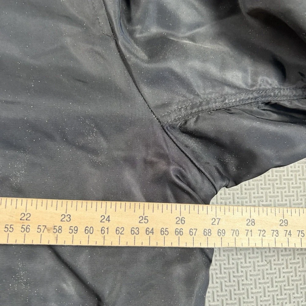 VTG Polo Ralph Lauren Jeans Co Black Thermal Lined Bomber Jacket Sz XL Military